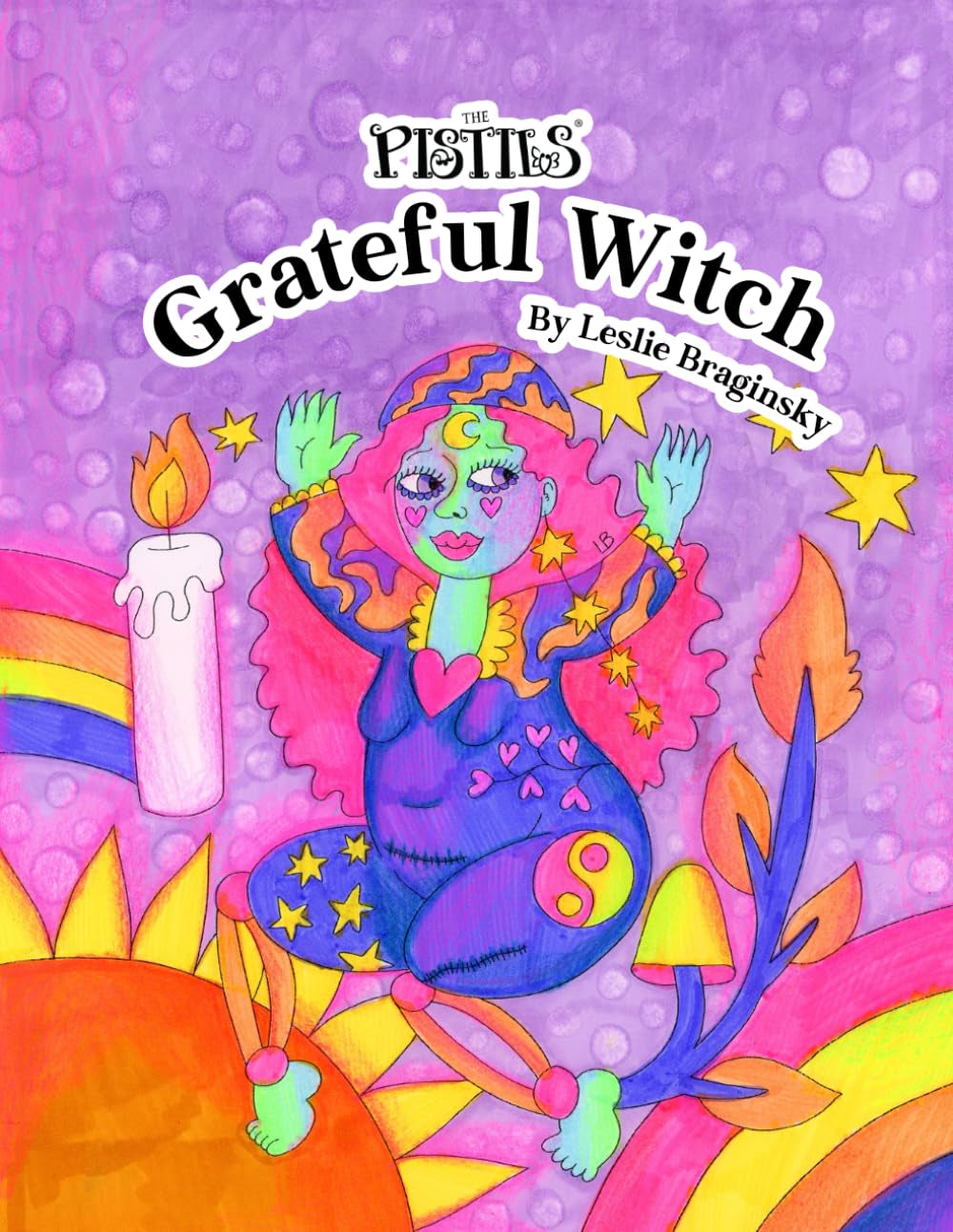 The Pistils - Grateful Witch - Halloween Coloring Book For Women with Self-Love Affirmations and Art