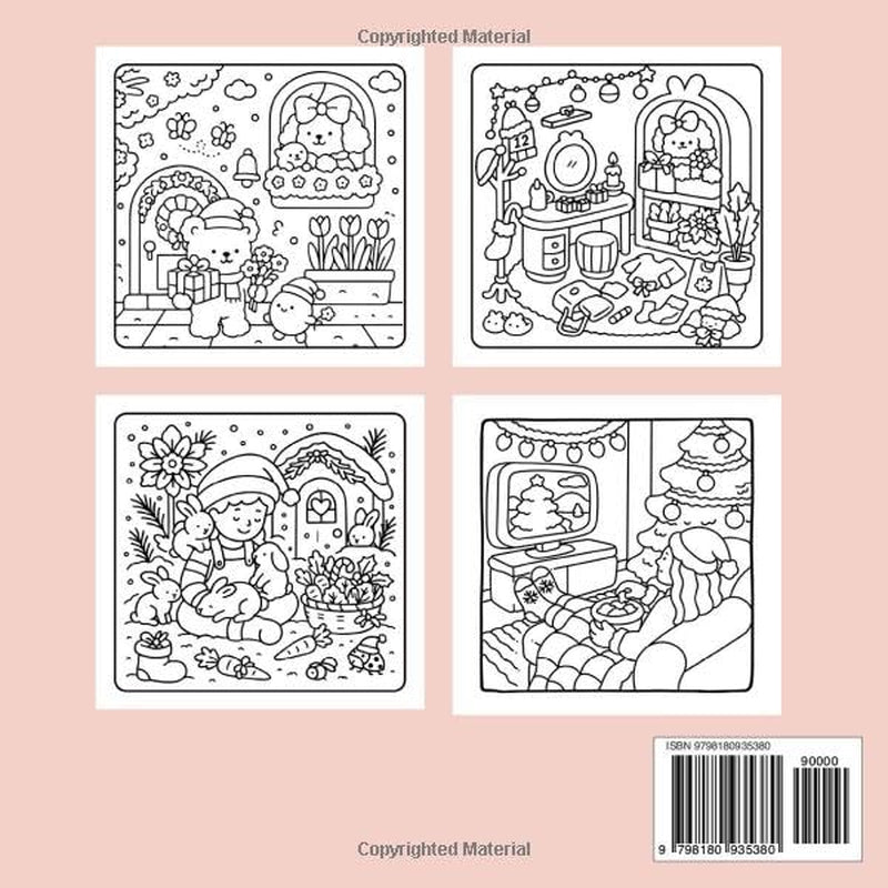 Cozy Girl Christmas Coloring Book: Filled With Charming Girls, Winter Scenes, Festive Moments And Relaxing Holiday Vibes Designs For Teens And Adults