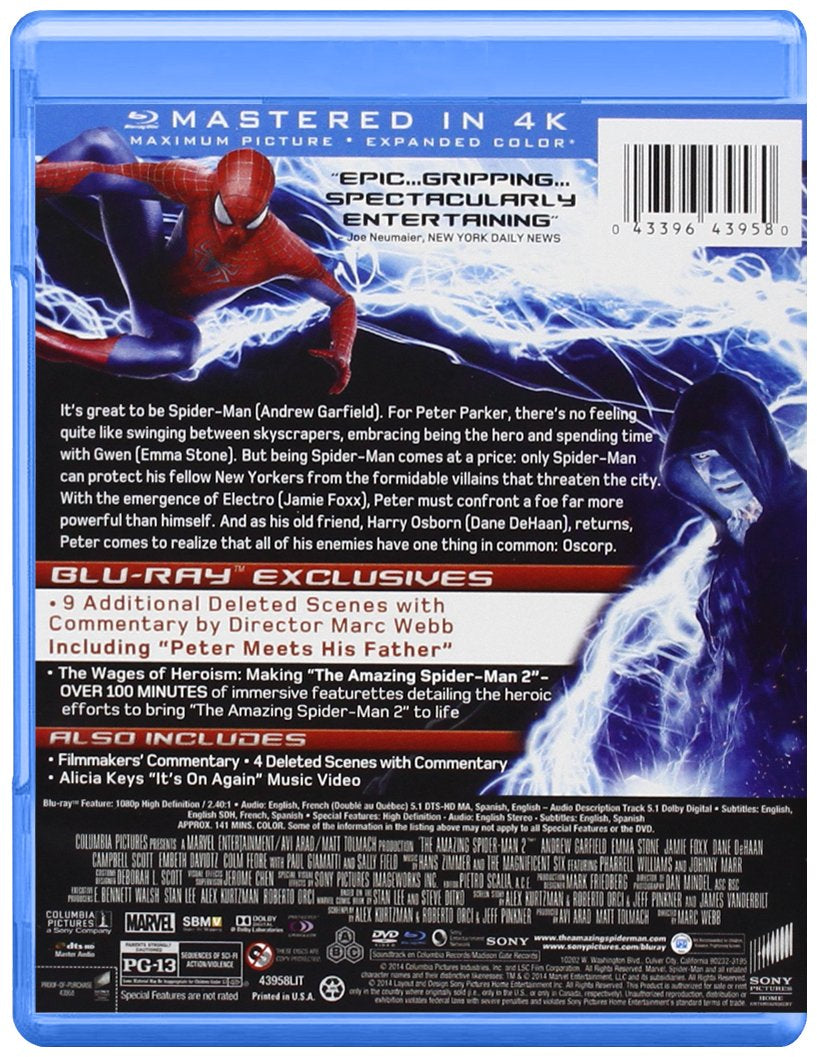The Amazing Spider-Man 2 - Blu-ray + DVD