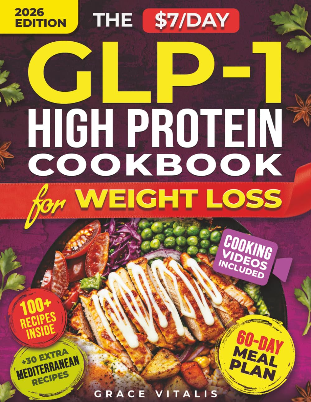The $7/Day GLP-1 High Protein Cookbook for Weight Loss: Affordable Low Carb Diet Solution. 100+ Recipes and Meal Prep Hacks to Cut Grocery Costs, ... and Protect Your Muscle (Metabolic Sync)