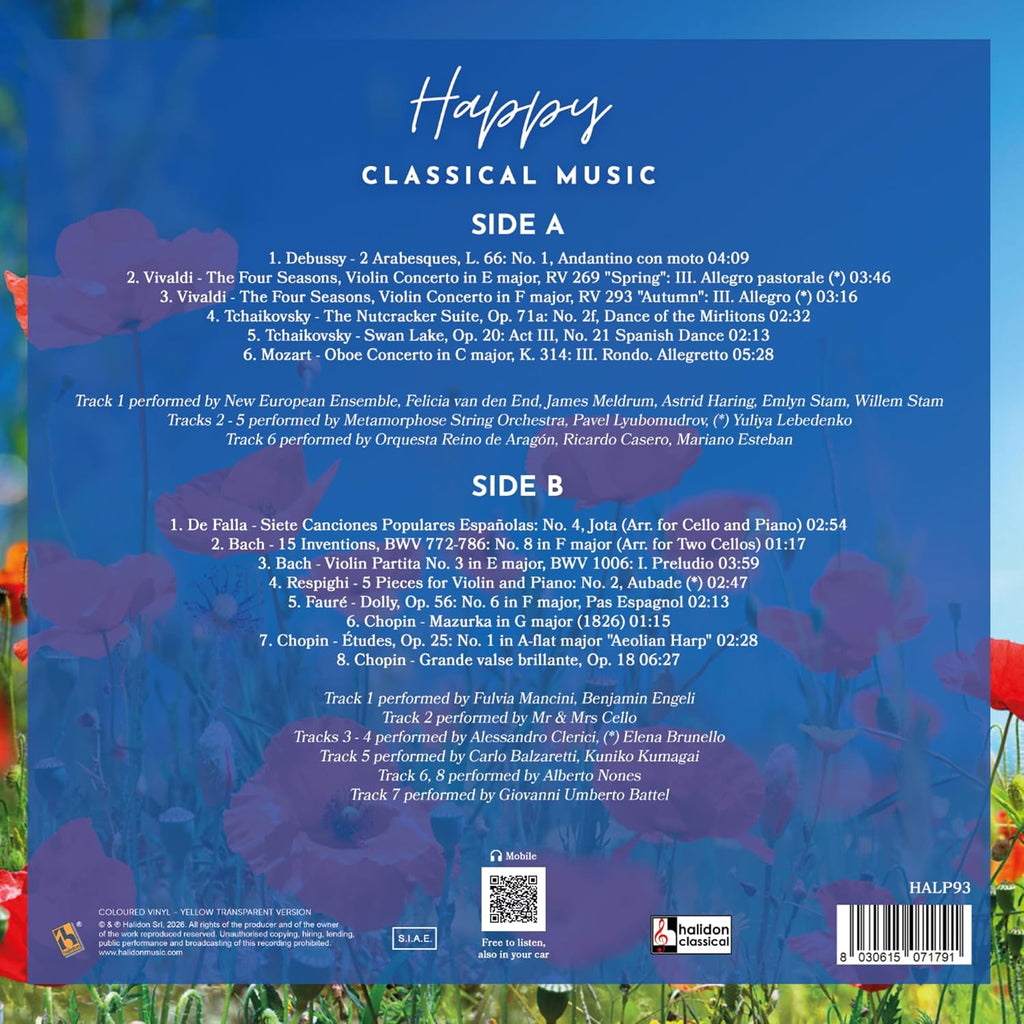 Happy Classical Music Record, Debussy Vivaldi Mozart Bach