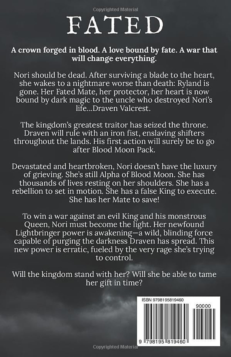 FATED: Blood Moon Pack Book III, A Wolf Shifter Fantasy Romance