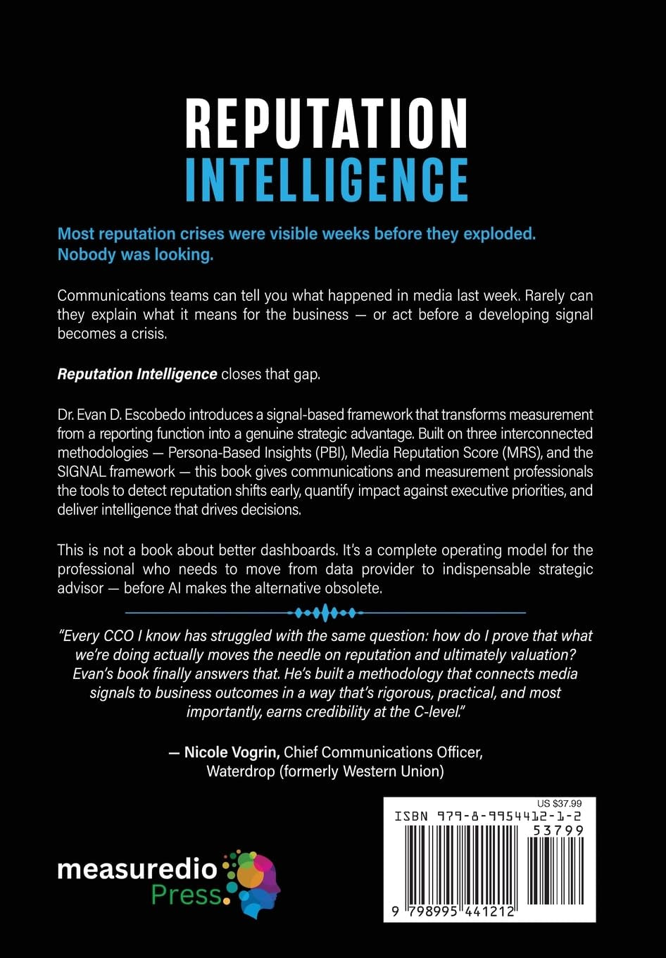 Reputation Intelligence: A Communications Leader's Guide: From Data Provider to Strategic Advisor