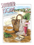Summer Escape: A Coloring Book for Adults and Teens Featuring Fun Summer Designs for Stress relief and Relaxation
