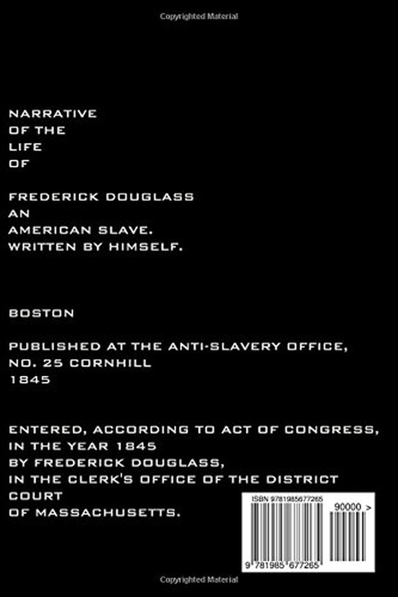 Narrative of the Life of Frederick Douglass