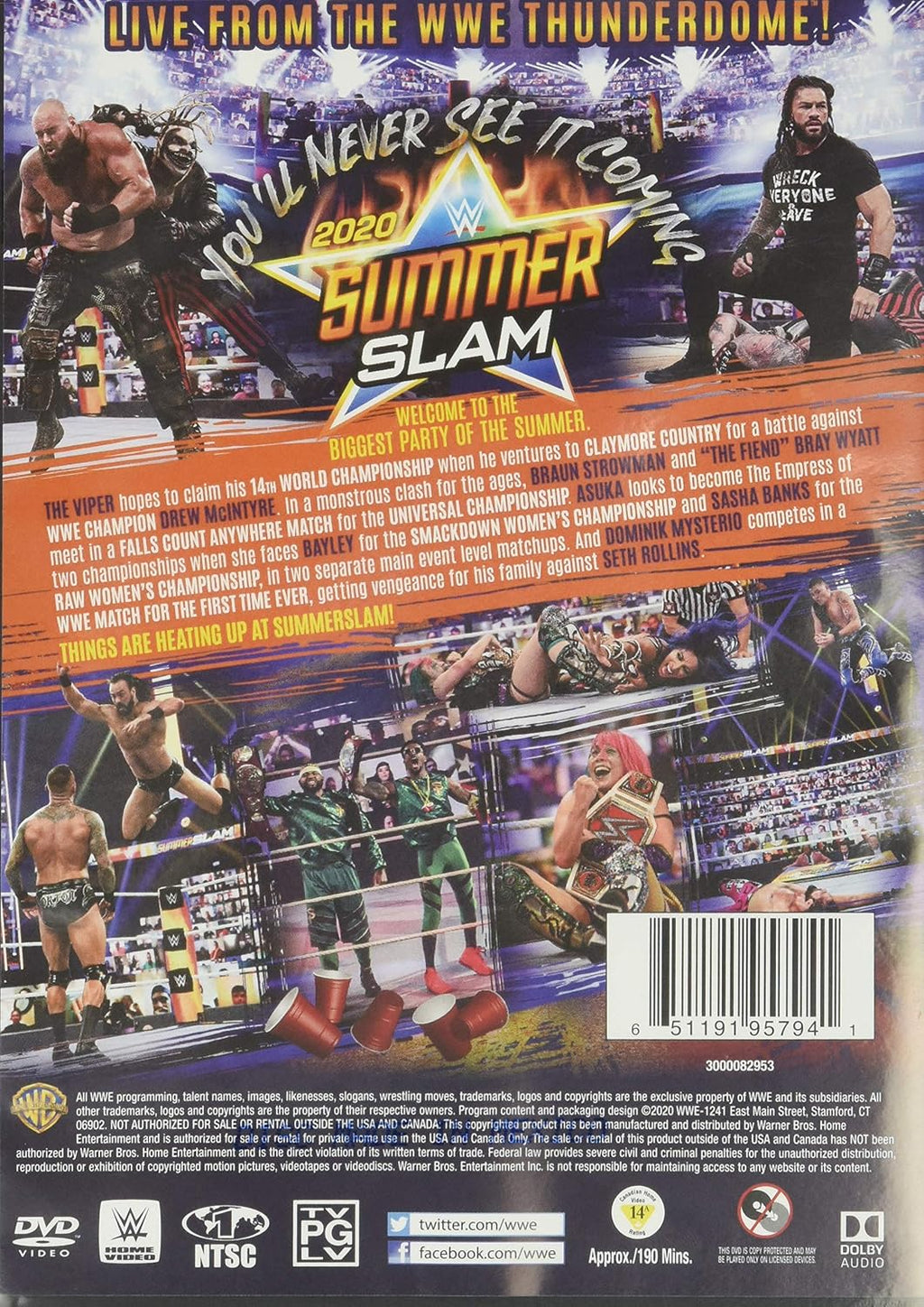 WWE: SummerSlam 2020 (DVD)
