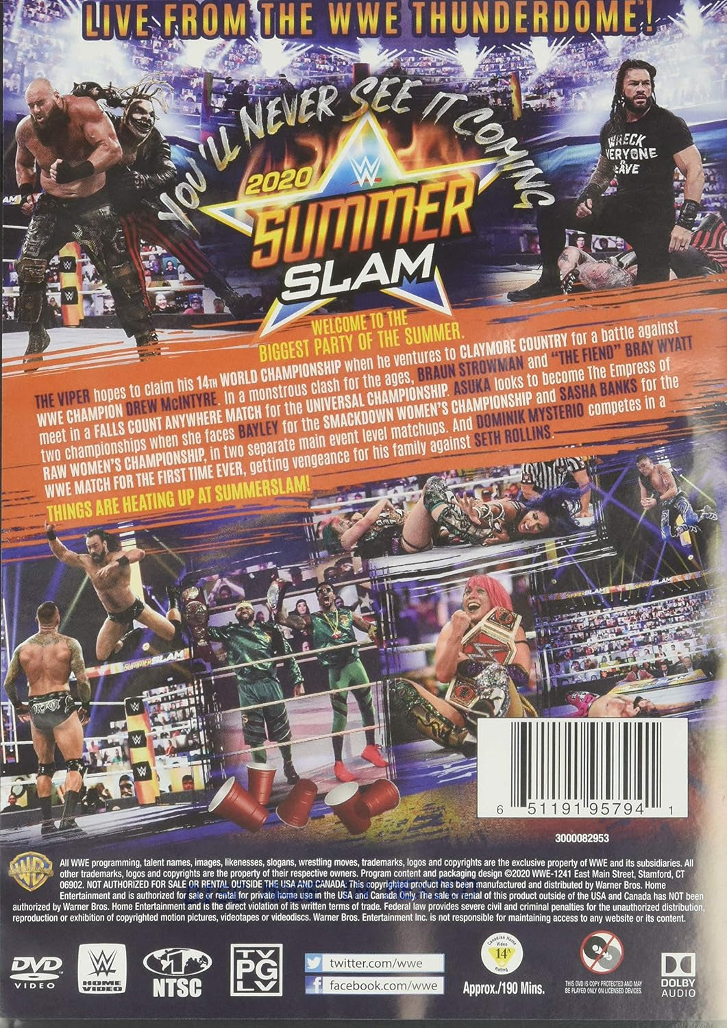 WWE: SummerSlam 2020 (DVD)