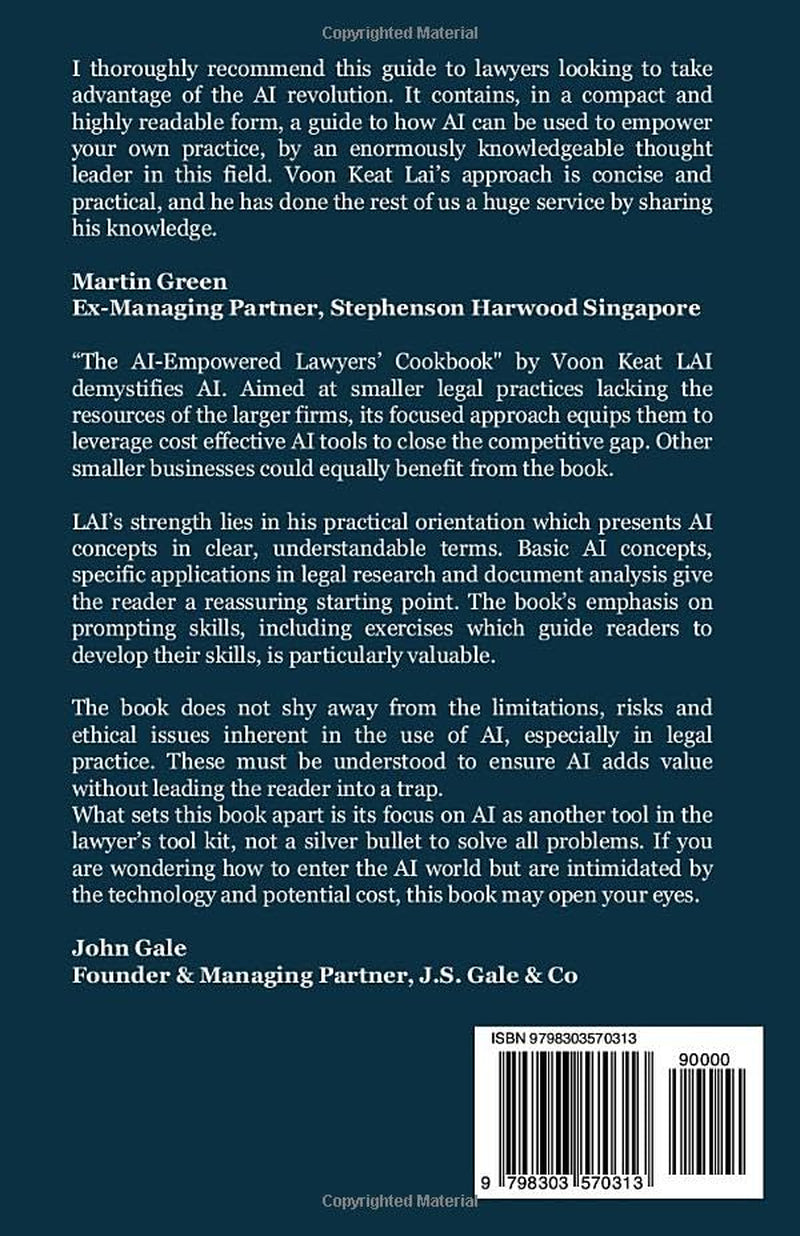 The AI-Empowered Lawyers' Cookbook