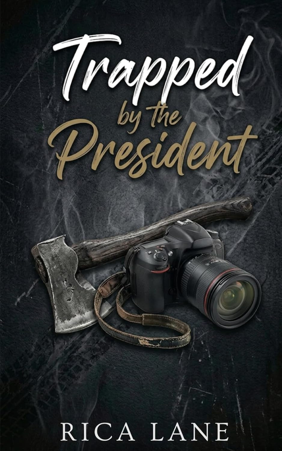 Trapped by the President: A Snowed-In Forced Proximity Mountain Man MC Romance (Broken Halos Motorcycle Club)