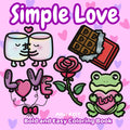 Simple Love A Bold and Easy Coloring Book: Classic Valentines Themes From Sweet to Romantic (Bold and Easy Coloring Books by Moni Katt)