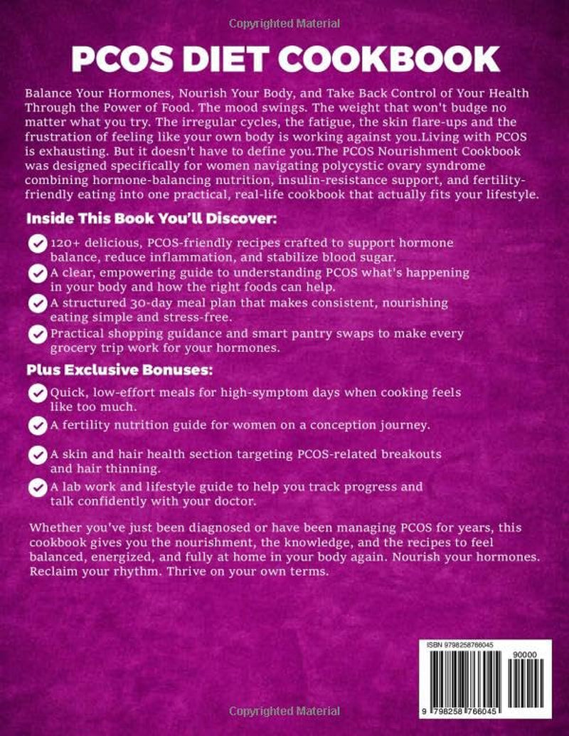 PCOS Diet Cookbook: PCOS Diet Plan & Meal Plan for Beginners | Anti-Inflammatory Recipes for Weight Loss, Insulin Resistance & Hormone Balance