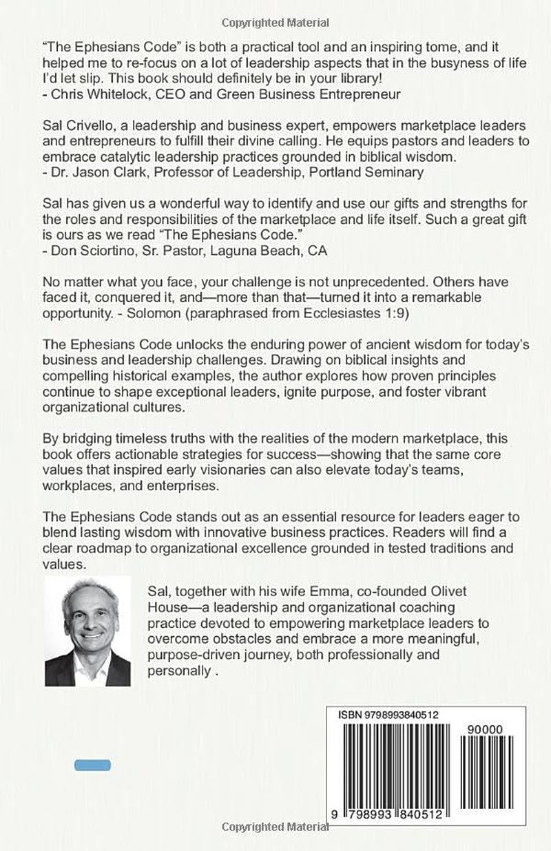The Ephesians Code: The Five Timeless Secrets of High-Impact Leadership and Leading Organizations