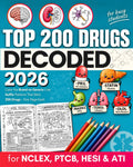 Top 200 Drugs Decoded: The Visual Way to Master Pharmacology — Color, Connect & Recall Drug Names by Brand, Generic & Suffix in a Coloring Book & ... PTCB, HESI & ATI (Busy Students Series)
