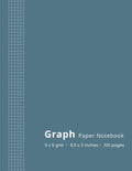 Graph Paper Notebook - 5x5 Grid - 8.5 x 11 - 100 Pages: Quadrille Composition Book for Math, Science & Engineering Students, School & Work - Quad Ruled 5 Squares per Inch - Slate Blue