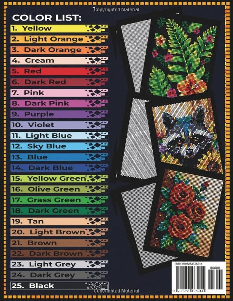 Mystery Mosaic Color by Number: Pixel Art Coloring Book for Adults: 50 Hidden Images | Floral, Nature & Animal Designs | Flowers, Butterflies, ... Animal Scenes for Relaxation & Stress Relief