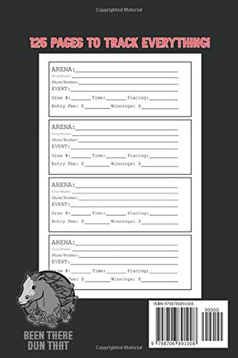 The Official Barrel Racer's Logbook & Event Tracker: Barrel Racing Log Book | Tracker | Diary | Journal | Gift For Girls Women
