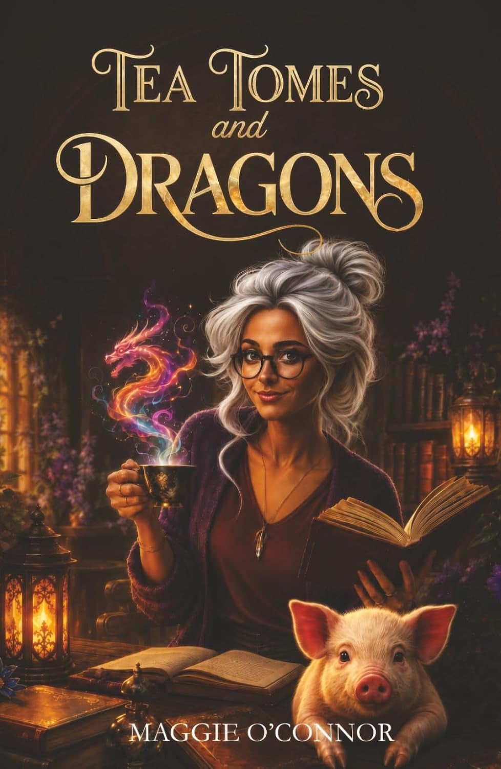 Tea, Tomes, and Dragons: A Cozy Fantasy Bookshop Mystery (The Ashcroft Bookshop Mysteries)
