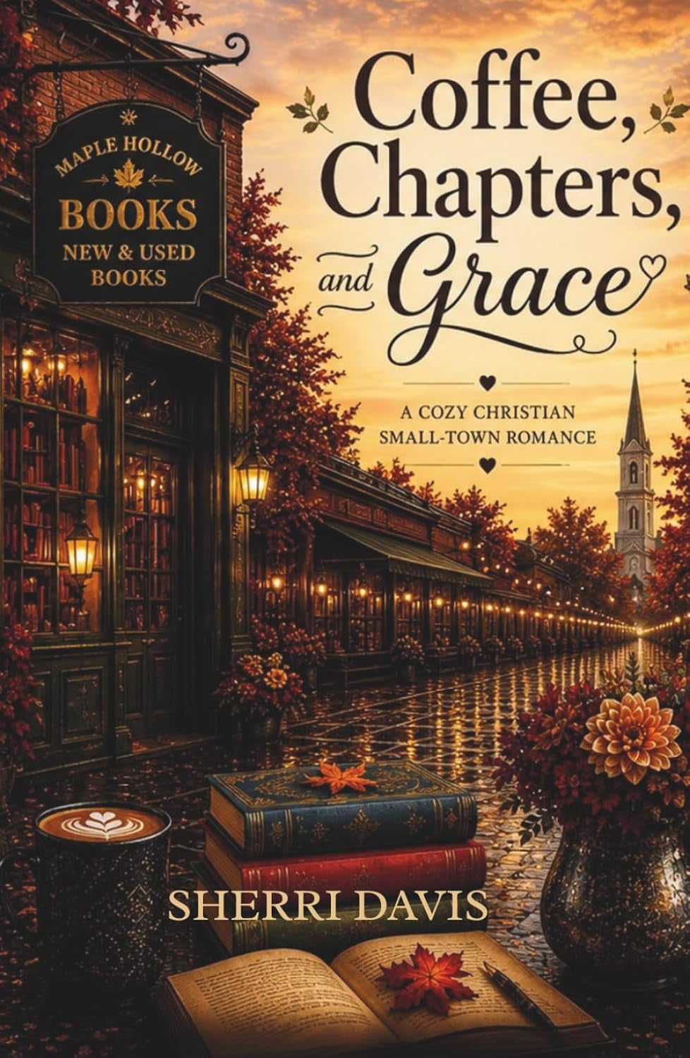 Coffee, Chapters, and Grace: A Cozy Christian Small-Town Romance (Cozy Standalone Stories)