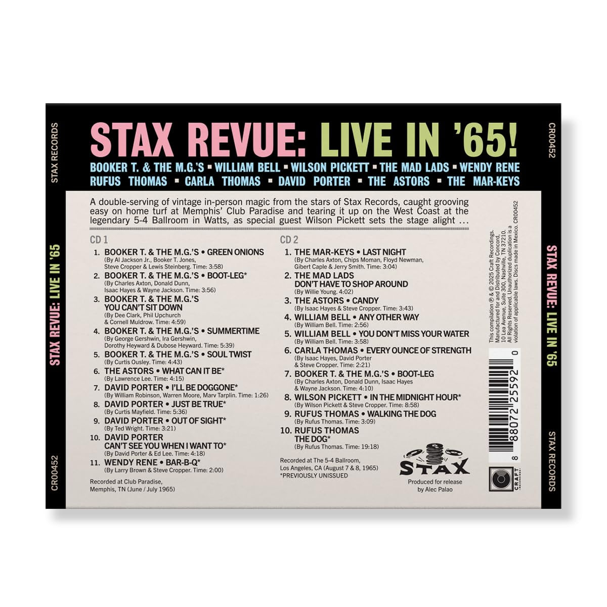 Stax Revue: Live In '65!