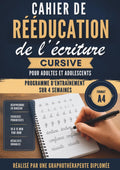 Cahier de rééducation de l'écriture: carnet d’écriture cursive pour adultes, adolescents et pré adolescents - pratique de l'écriture manuscrite- ... - entrainement à l’écriture (French Edition)