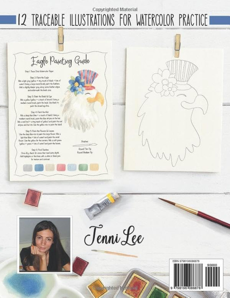 Americana: Trace and Paint Watercolor Projects (Watercolor Trace and Paint Projects)