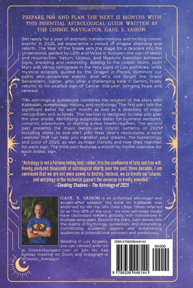Shedding Shadows: The Astrology of 2025 - A Complete Planner Workbook and Guide to Astrological Predictions , Moon Phase and Magic Calendar , Kabbalah , Numerology , and Horoscope Insight