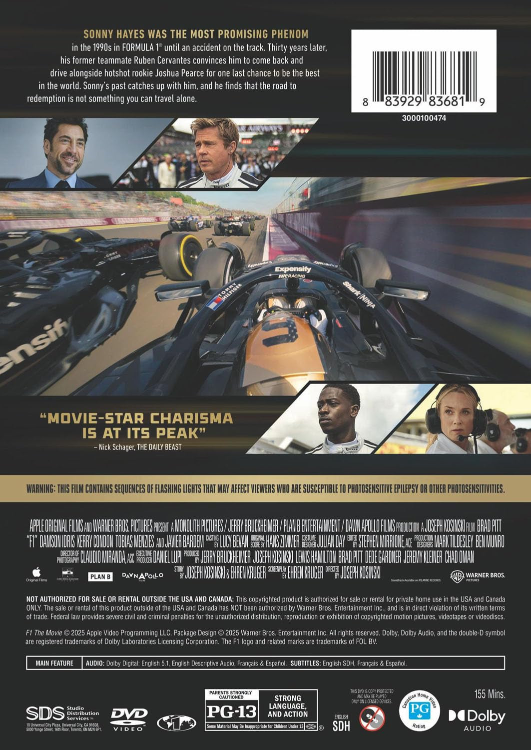 F1® The Movie (DVD)