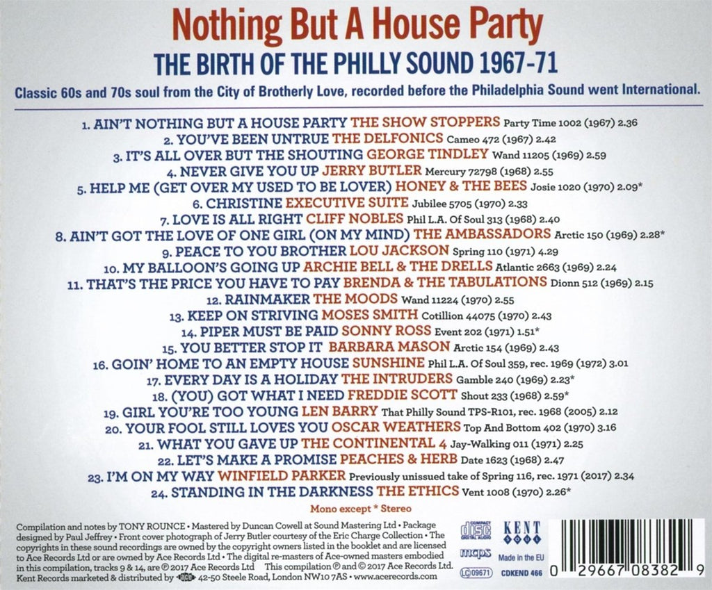 Nothing But A House Party: Birth Of The Philly Sound 1967-1971