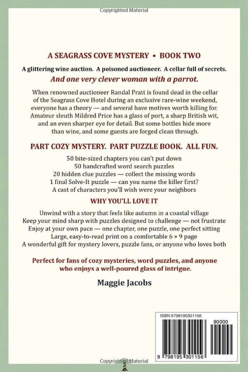 Bidding On Murder: A Cozy Murder Mystery Word Search Book 2 - Enjoy A Great Cozy Mystery - Solve The 50 Puzzles And Catch The Killer - An Interactive ... Cove Cozy Murder Mystery Word Search 3 Books)