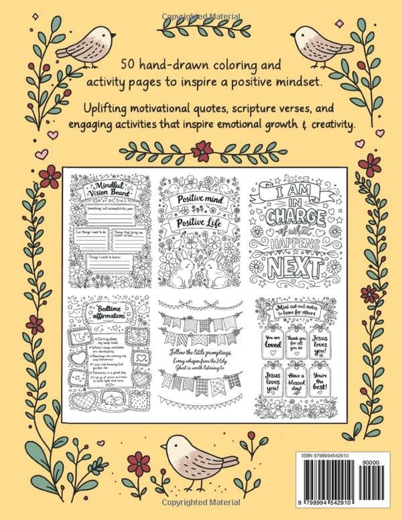Faith Based Positive Mindset Coloring & Activity Book: Engaging activities and coloring pages that inspire personal growth. Positive affirmations, ... positive outlook, relaxation & stress relief.