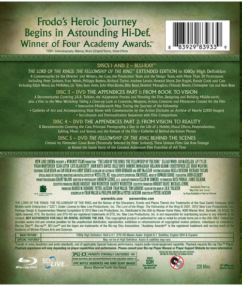 Lord of the Rings: Fellowship of the Ring Extended Edition