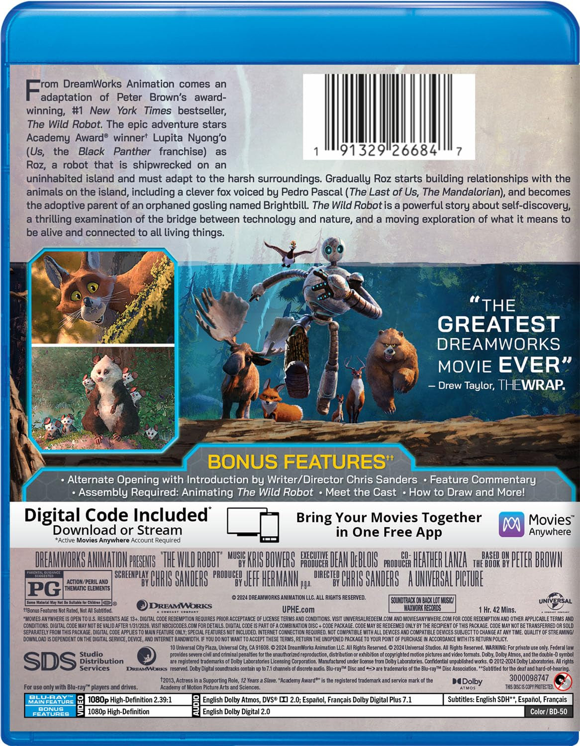 The Wild Robot - Collector's Edition Blu-ray + Digital