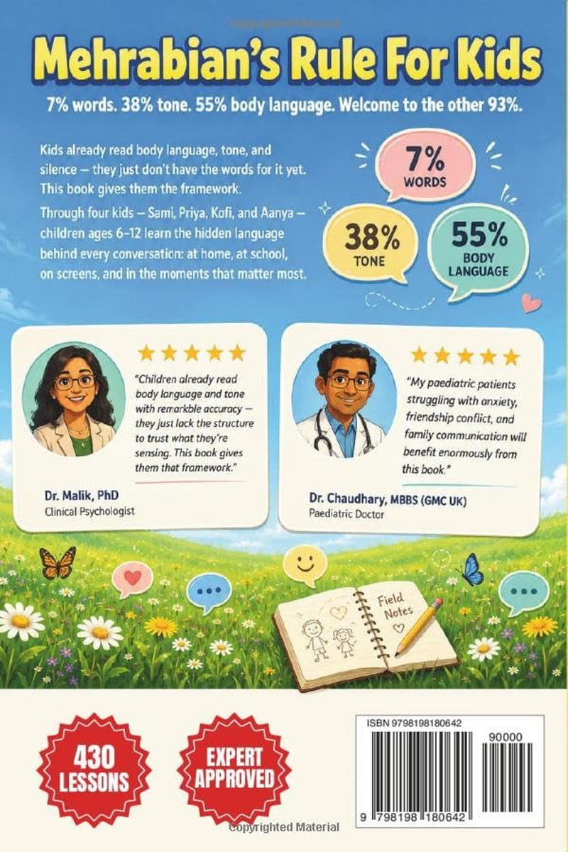 Mehrabian's Rule For Kids: 430 Story Lessons - The Complete Guide to Body Language, Tone of Voice, and Emotional Intelligence to Help Children Build ... Images) (The Mehrabian's Rule Books)
