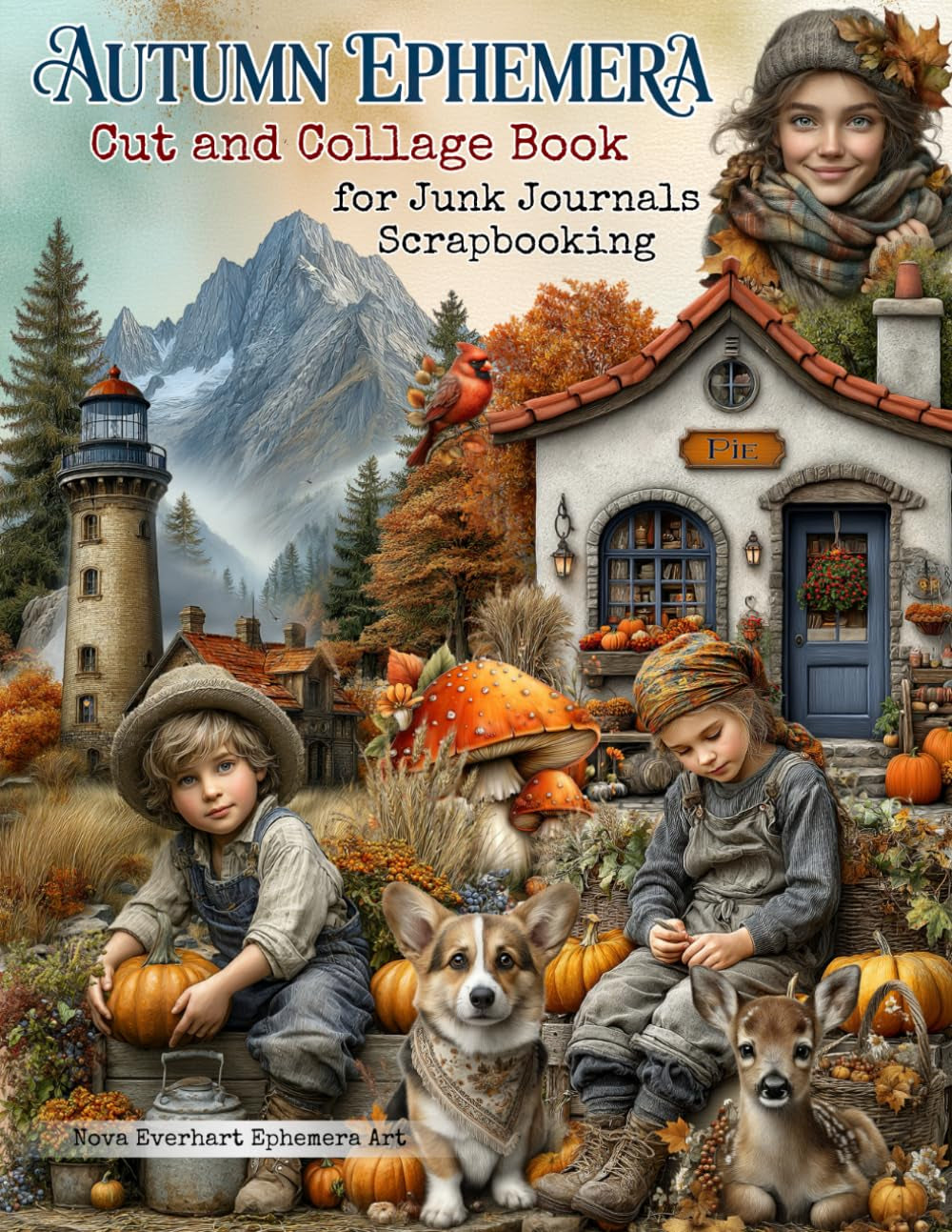 Autumn Ephemera Cut and Collage Book For Junk Journals and Scrapbooking: Vintage Fall Cutouts With Pumpkins, Leaves, Mushrooms, Woodland Animals, Cozy ... Mixed Media, Collage Art, ATCs, And More