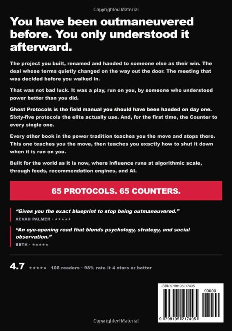 GHOST PROTOCOLS: 65 Protocols the Elite Use On You: And How to Counter Them