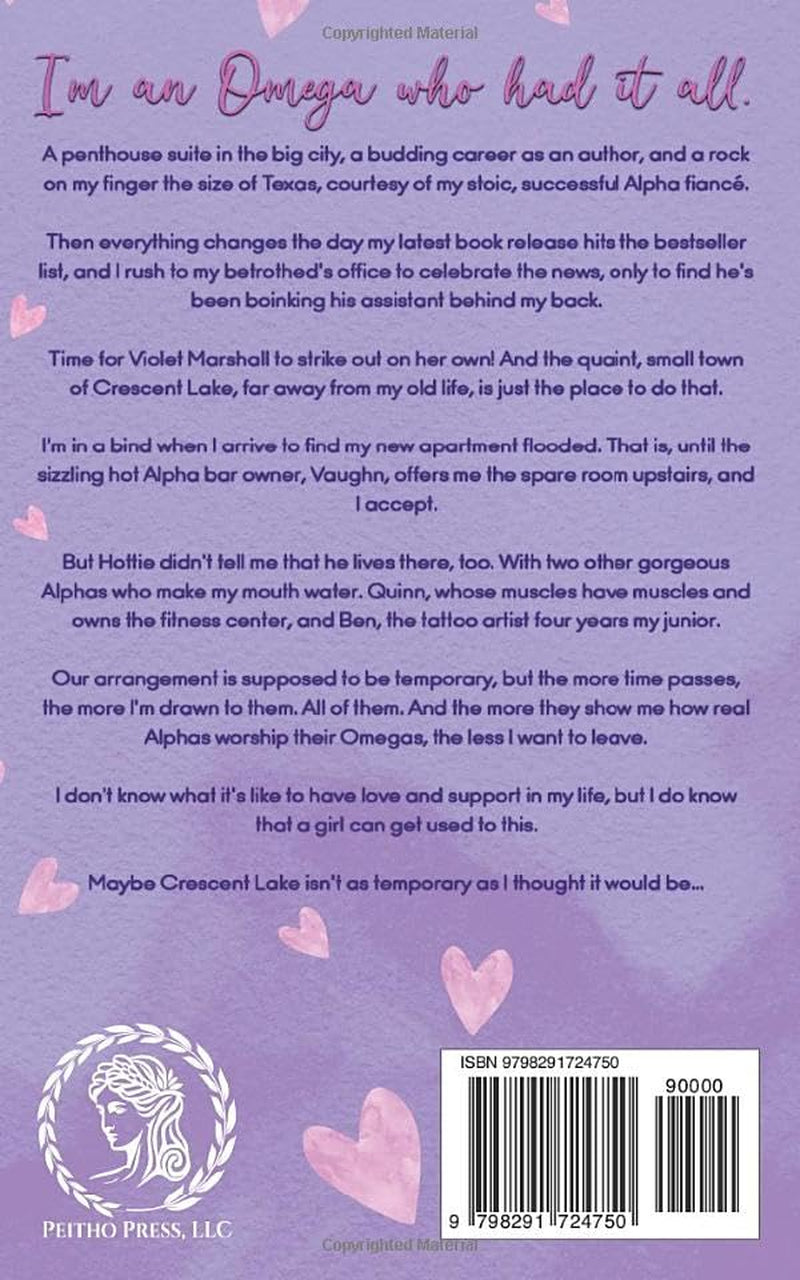 Knottily Ever After: A Small Town Reverse Harem/Why Choose Omegaverse Standalone (Crescent Lake Cozy Omegaverse)