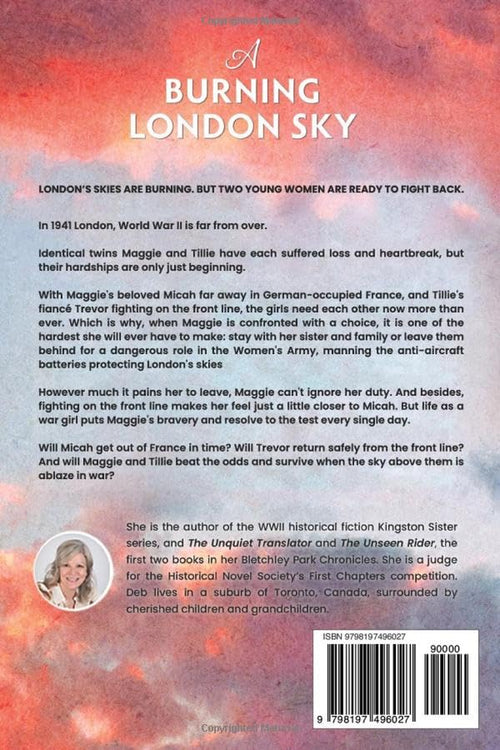 A Burning London Sky: A WWII Historical Fiction Novel (The Kingston Sisters Series)