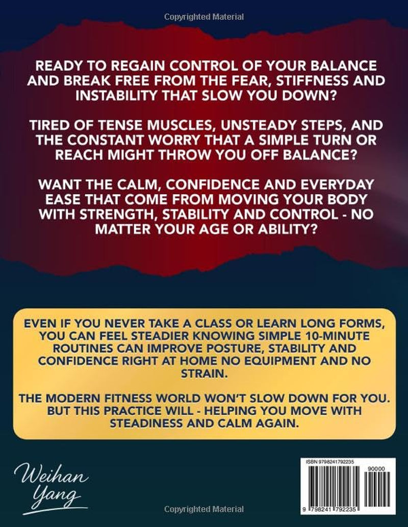 Tai Chi Made Easy For Seniors Over 60: Gentle 10 Minute Chair & Standing Exercises For Fall Prevention, Balance & Independence – Beginner Friendly, Large Print With Step-By-Step Pictures & 50+ Videos