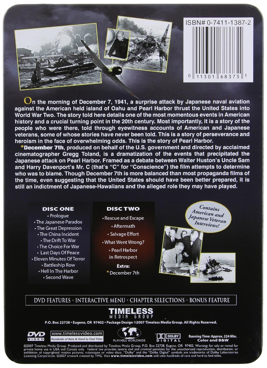 ATTACK PEARL HARBOR (TIN) DVD