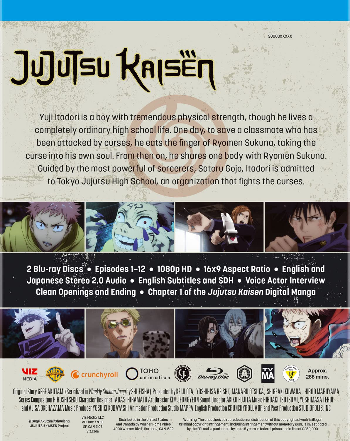 Jujutsu Kaisen Season 1 Part 1 (BD) [Blu-ray]