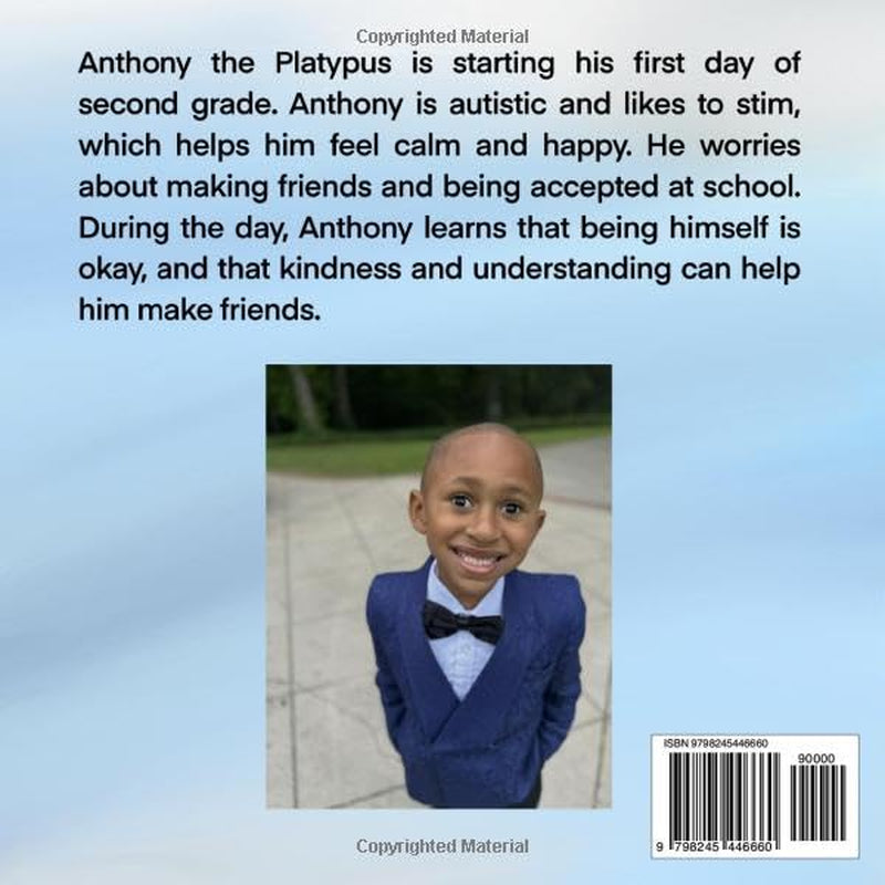 Anthony the platypus' 1st day of 2nd Grade