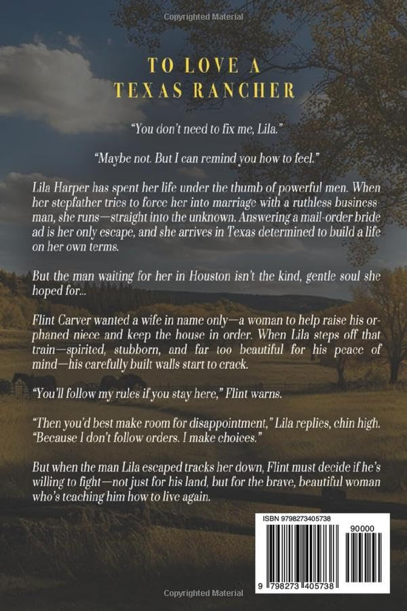 To Love a Texas Rancher: A Western Historical Romance Book