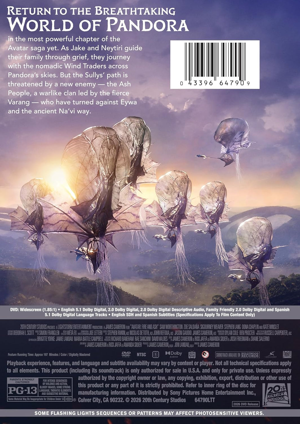 Avatar: Fire And Ash - DVD