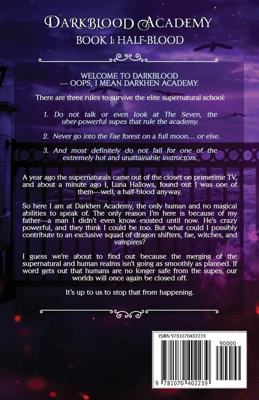 Darkblood Academy: Book One: Half-Blood (A Supernatural Academy Series)