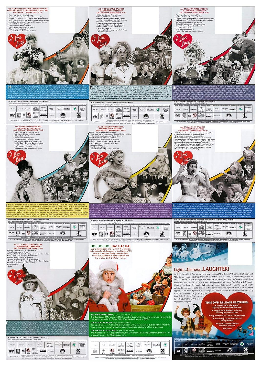 I Love Lucy: The Complete Season 1-9 / The I Love Lucy Christmas Special / I Love Lucy: The Movie