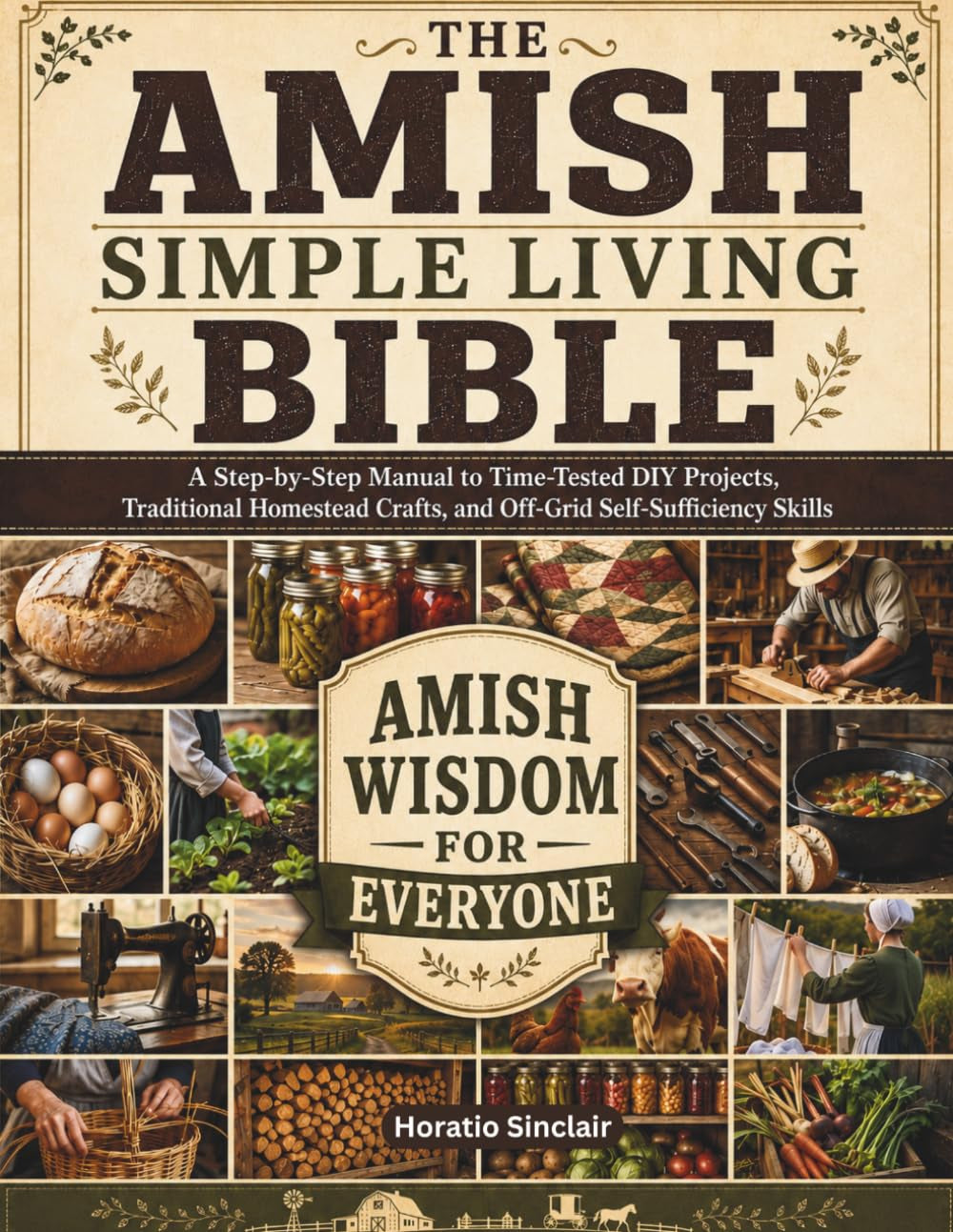 The Amish Simple Living Bible: A Step-by-Step Manual to Time-Tested DIY Projects, Traditional Homestead Crafts, and Off-Grid Self-Sufficiency Skills