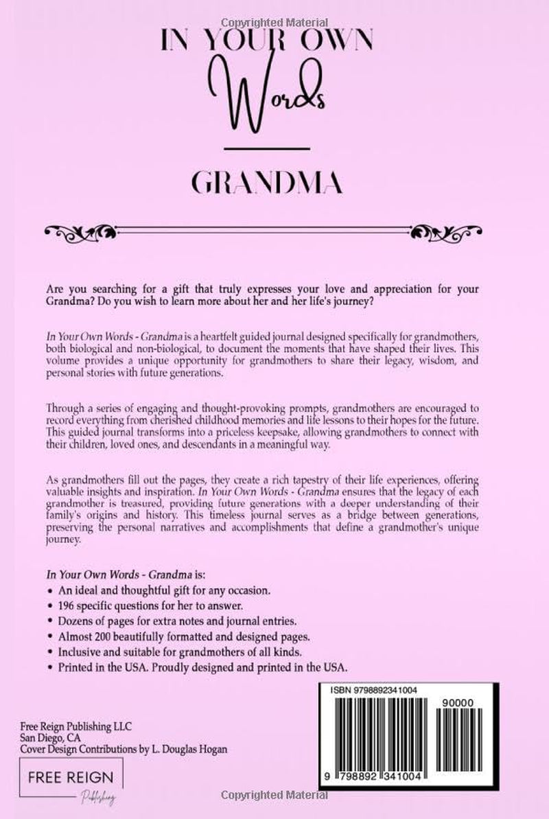In Your Own Words - Grandma: A Guided Journal To Share Love & Memories (In Your Own Words Guided Journal Collection)