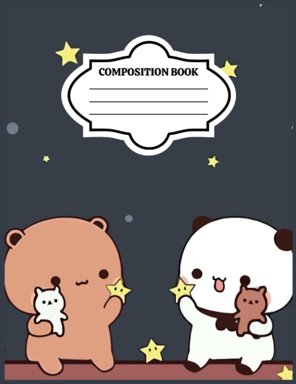 Bubu Dudu Cute composition notebook: 8.5 x 11 in Wide Ruled, 120 Pages, Durable Soft Cover, Perfect for School, Office, or Personal Use