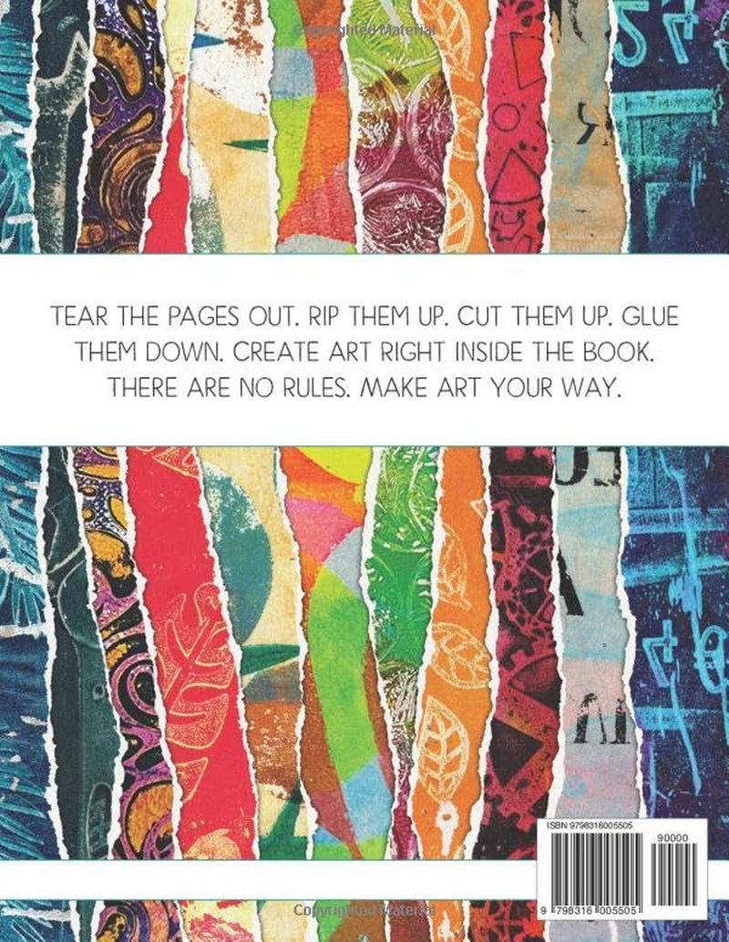 Gel Print Miscellany Vol. 1: A collection of 72 colorful and unique handmade gel print textures (Creative Cache)