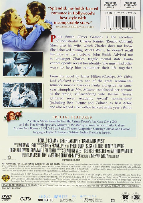 Random Harvest (DVD)